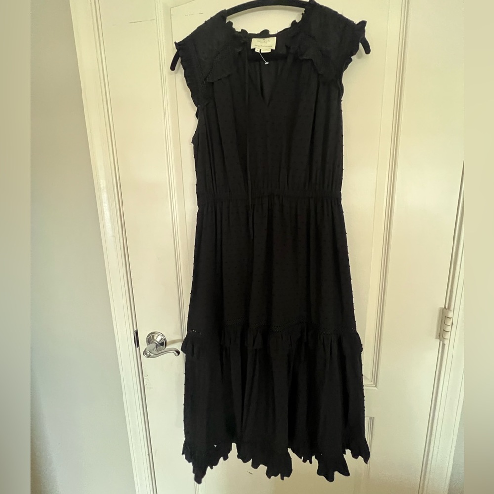 Black midi Kate Spade dress